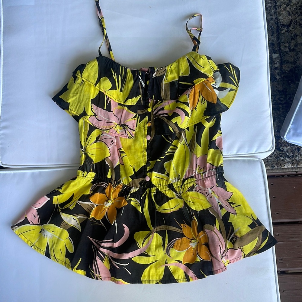 Floral print dressy tank